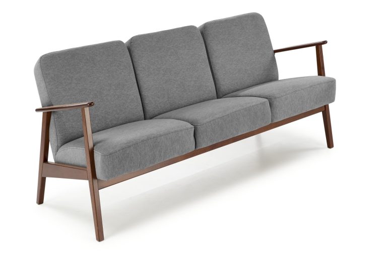 MILANO 3S sofa - popielaty tap. Castel 93 (1p=1szt)