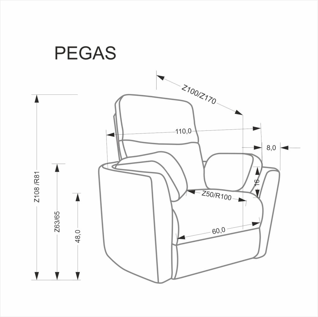 PEGAS fotel wypoczynkowy musztardowy (1p=1szt)
