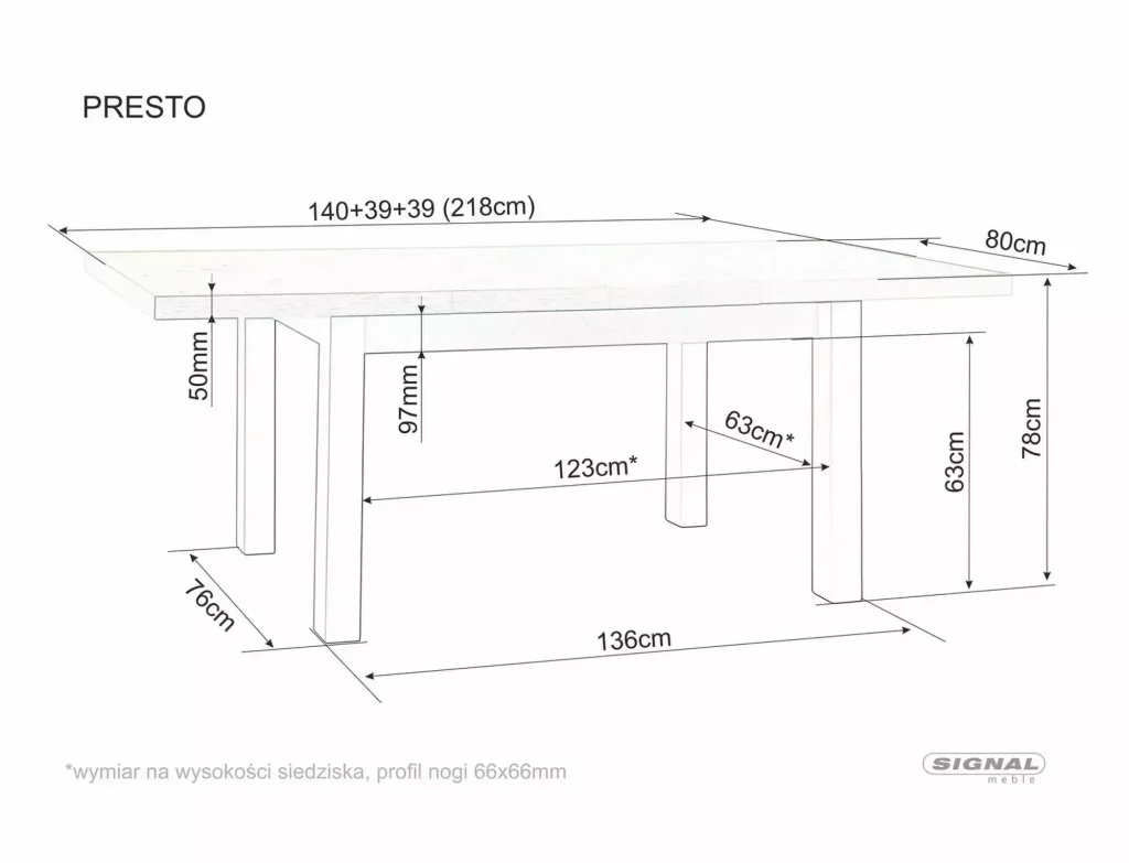 Stół Presto