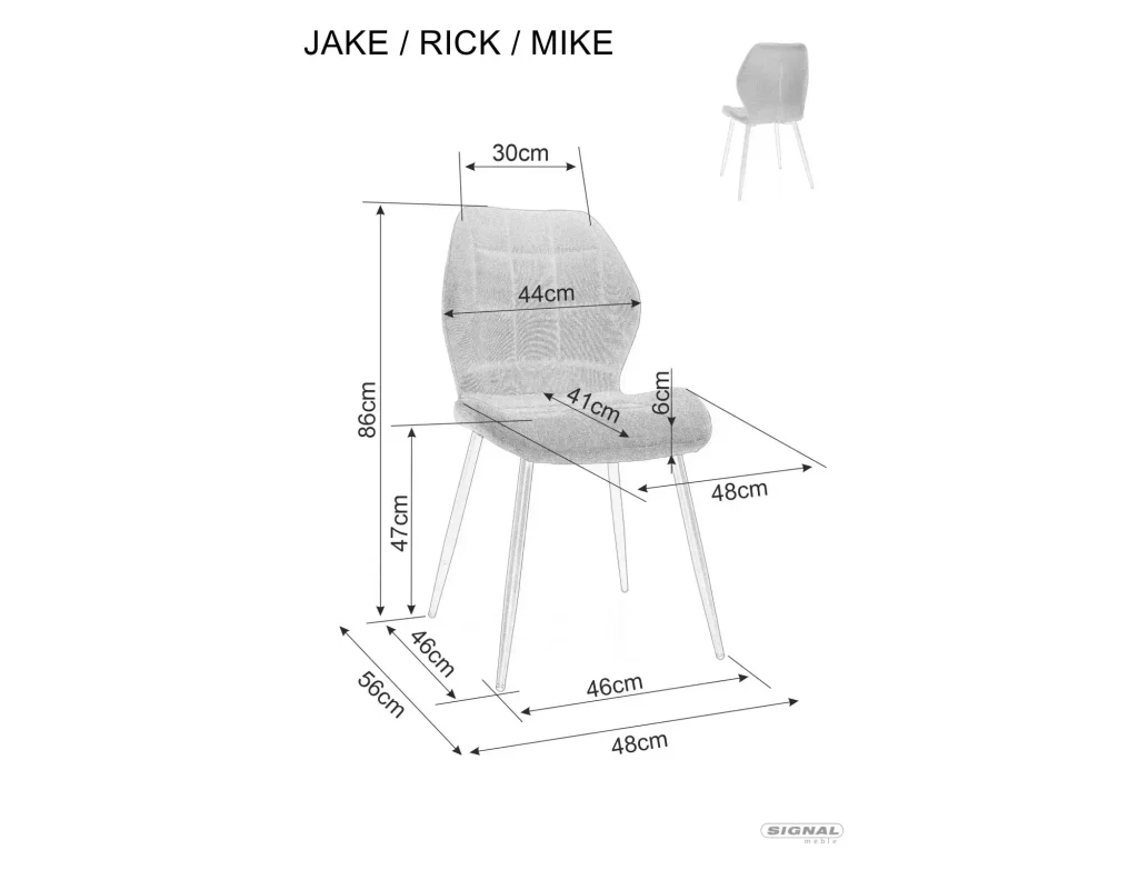 Krzesło Mike Velvet