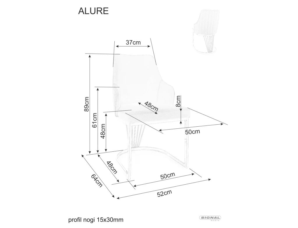 Krzesło Alure Velvet
