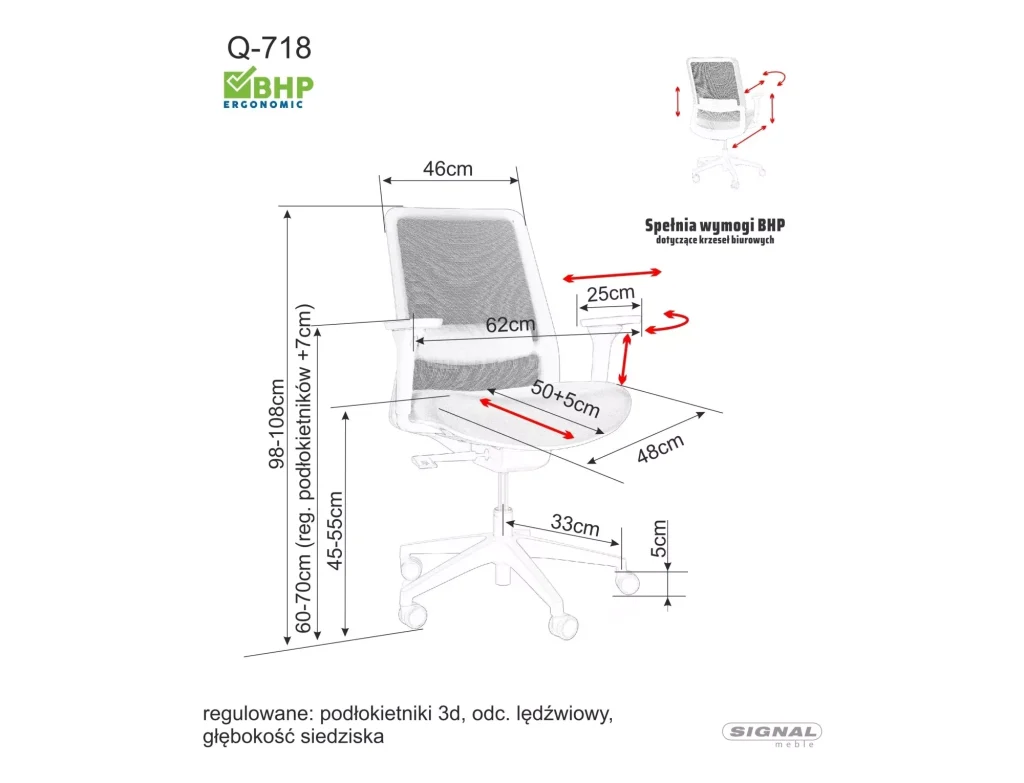Fotel obrotowy Q-718