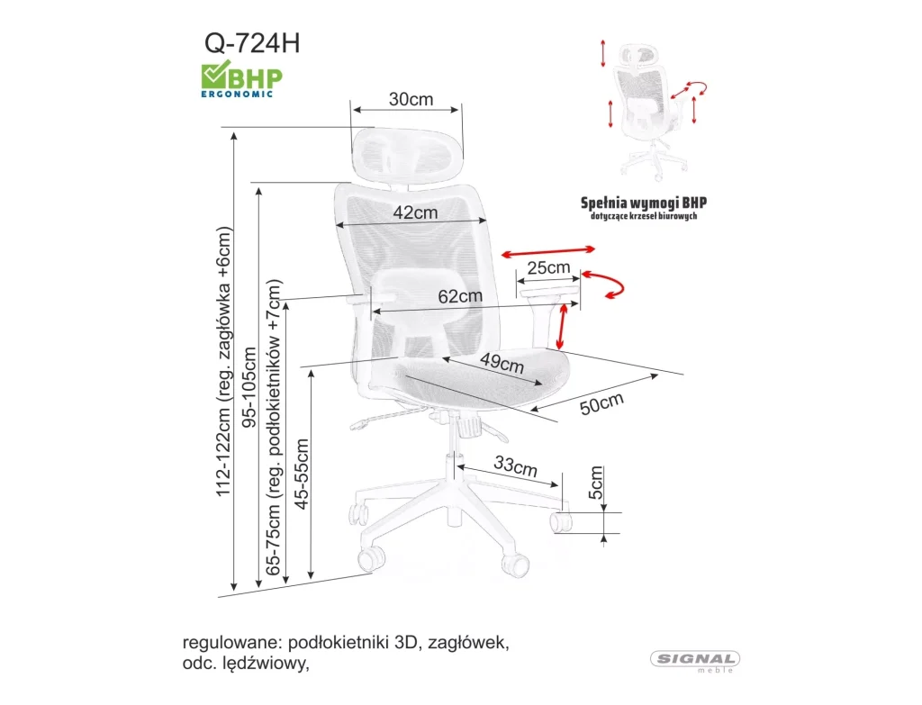 Fotel obrotowy Q-724H
