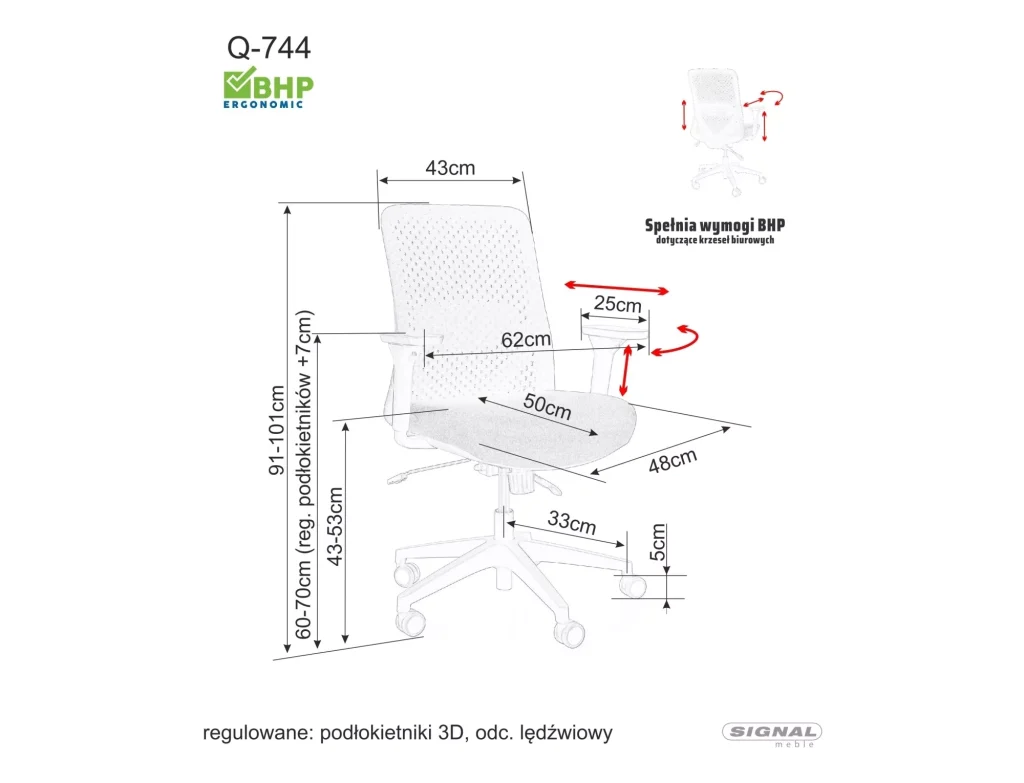 Fotel obrotowy Q-744