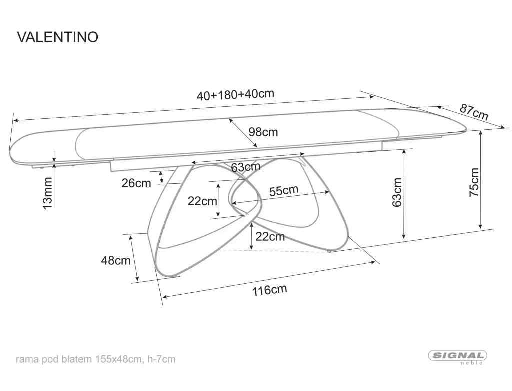Stół Valentino Ceramic