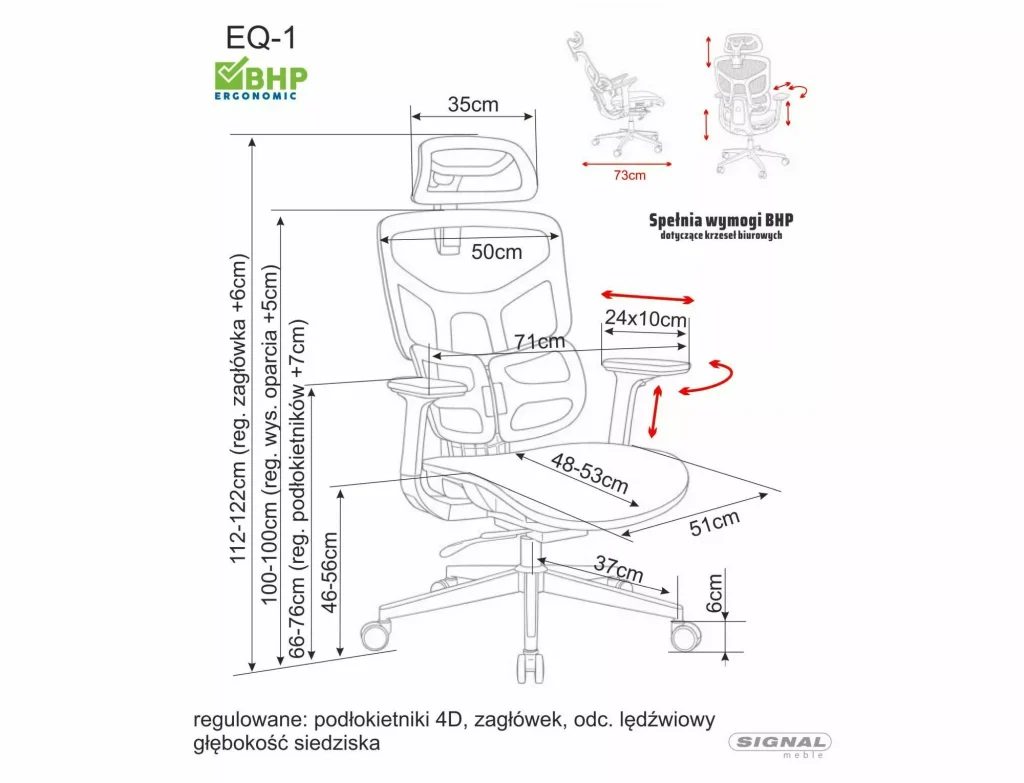 Fotel obrotowy EQ-1