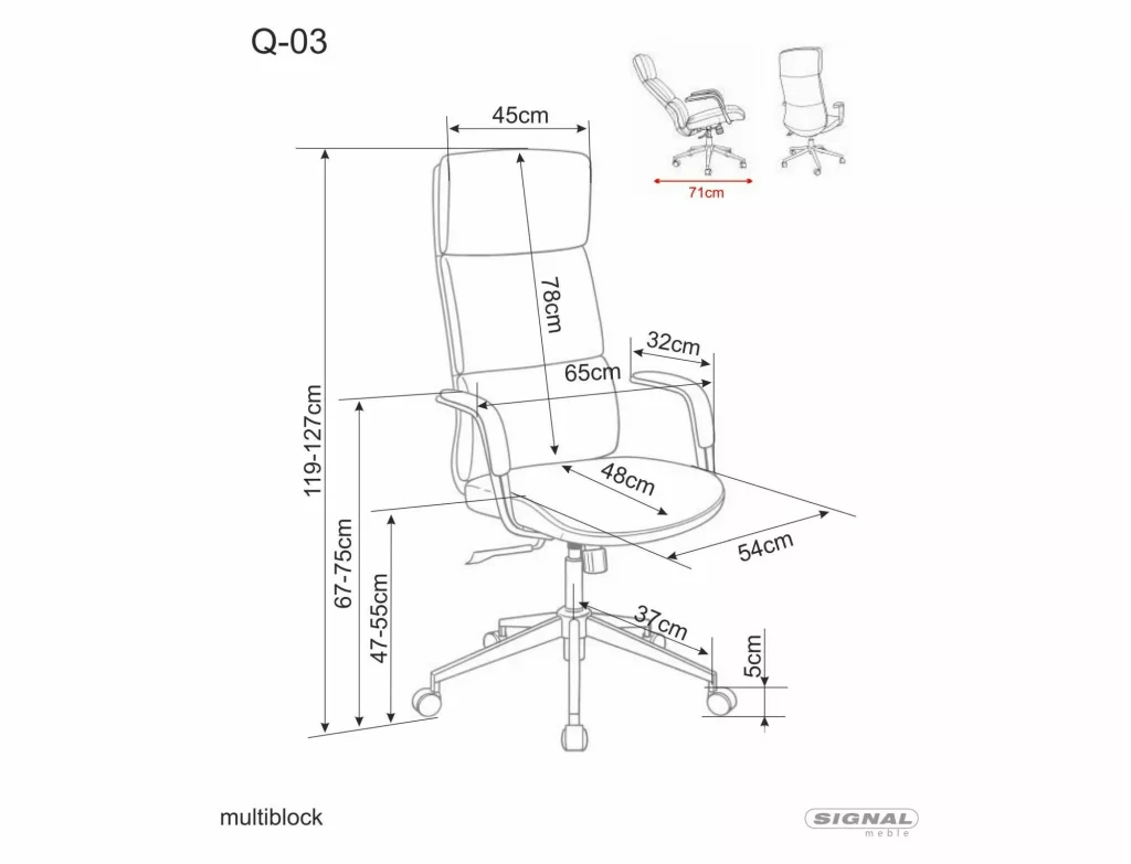 Fotel obrotowy Q-03