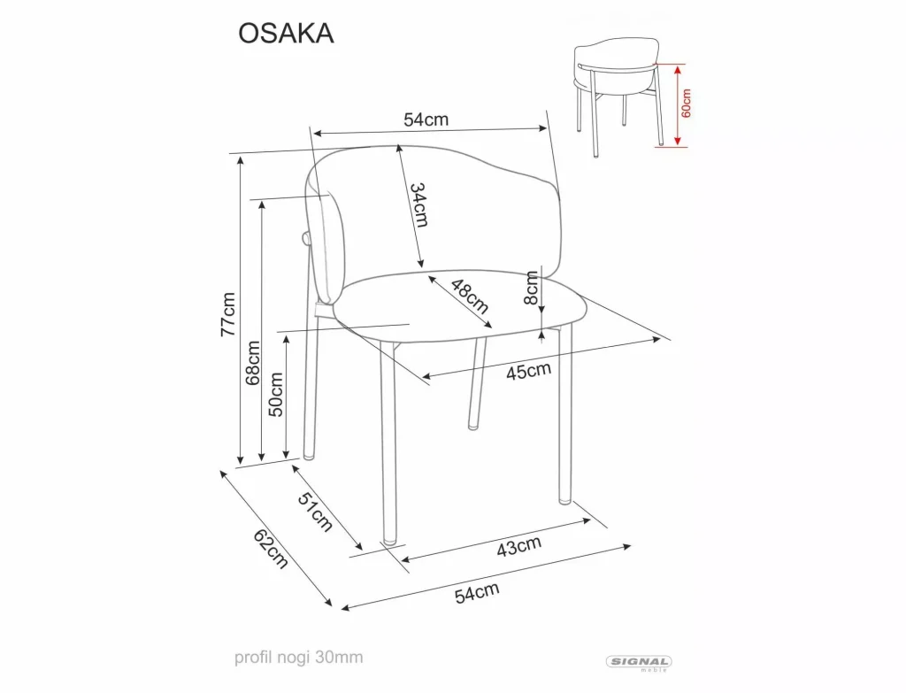 Krzesło Osaka