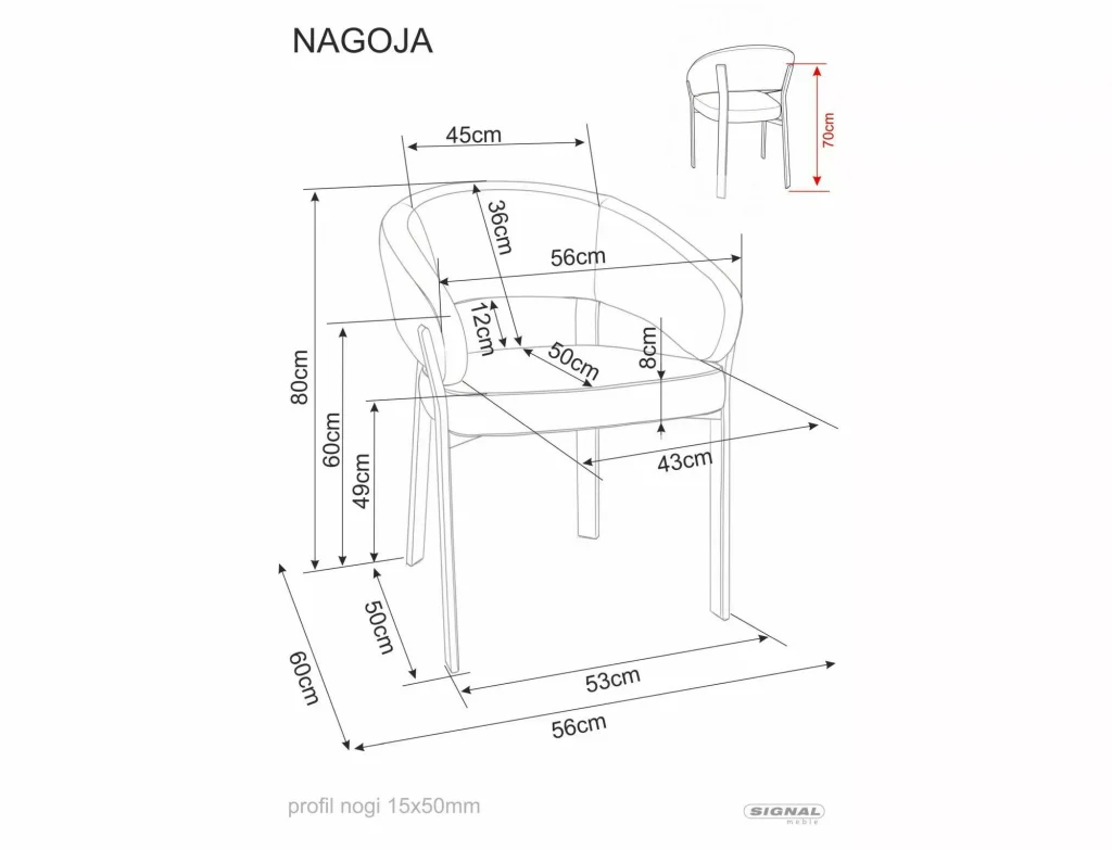 Krzesło Nagoja D