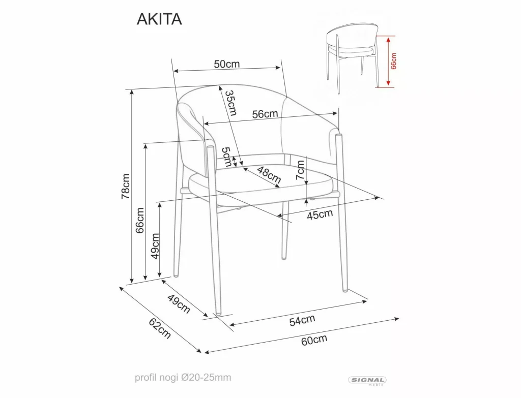 Krzesło Akita D