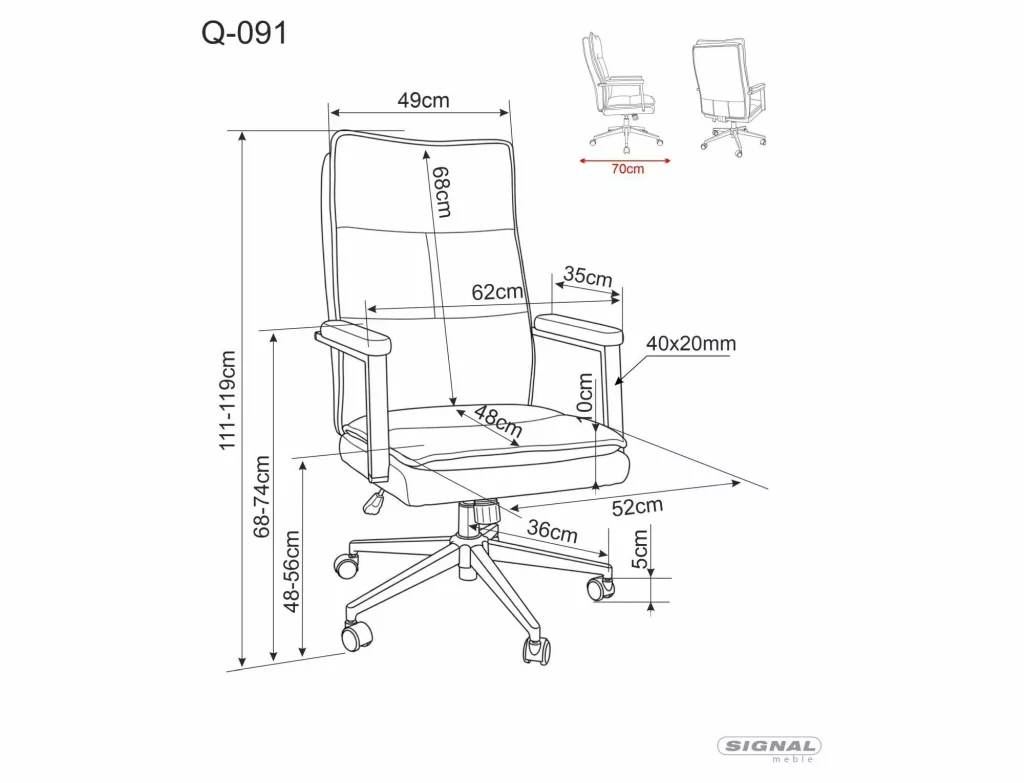 Fotel obrotowy Q-091