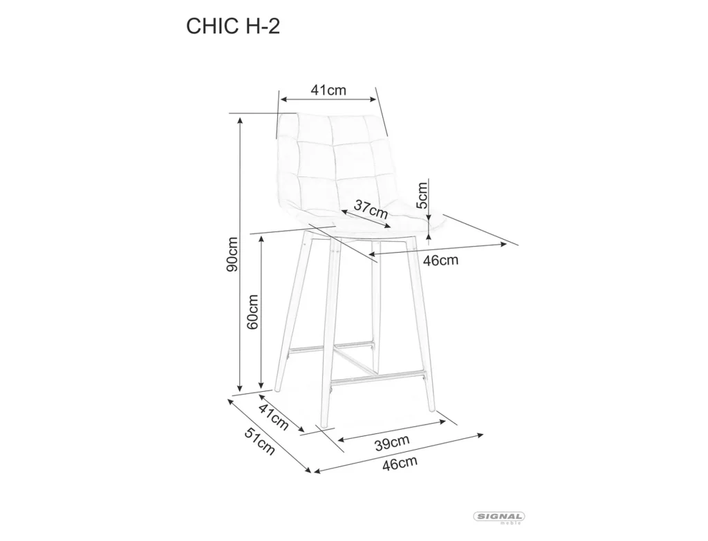 Półhoker Chic H-2 Velvet