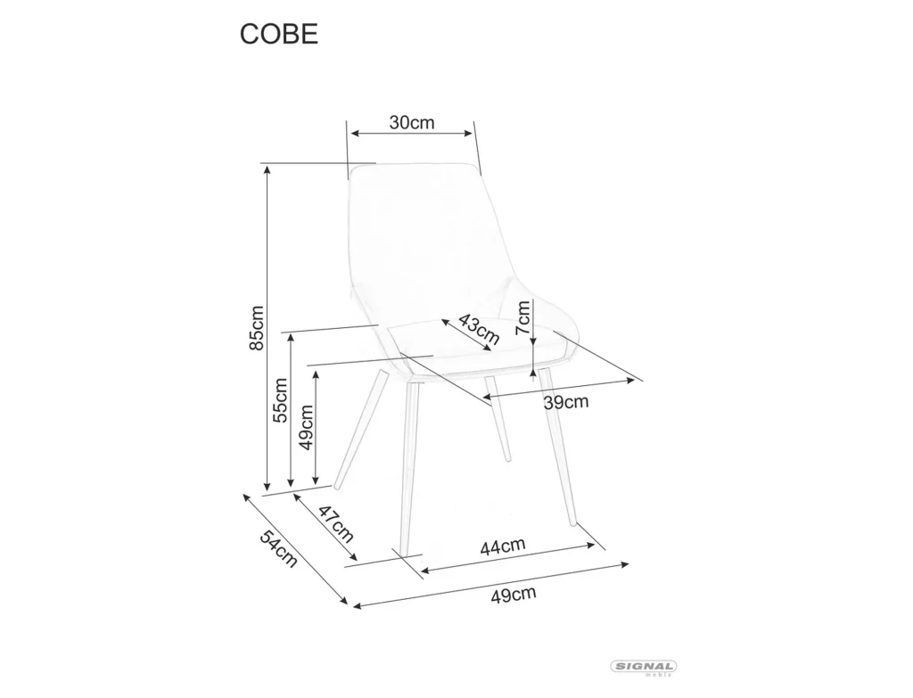 Krzesło Cobe Velvet
