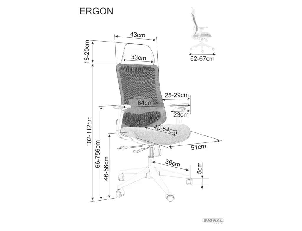 Fotel obrotowy Ergon