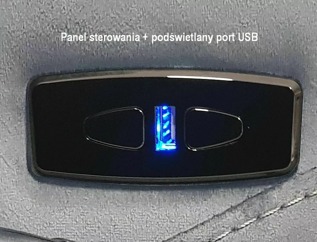Fotel Neptun M Velvet z f. masażu