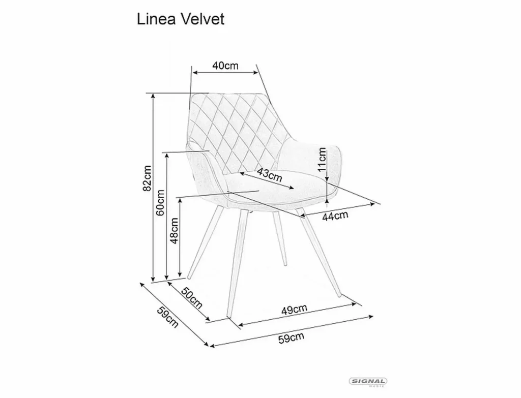 Krzesło Linea Velvet