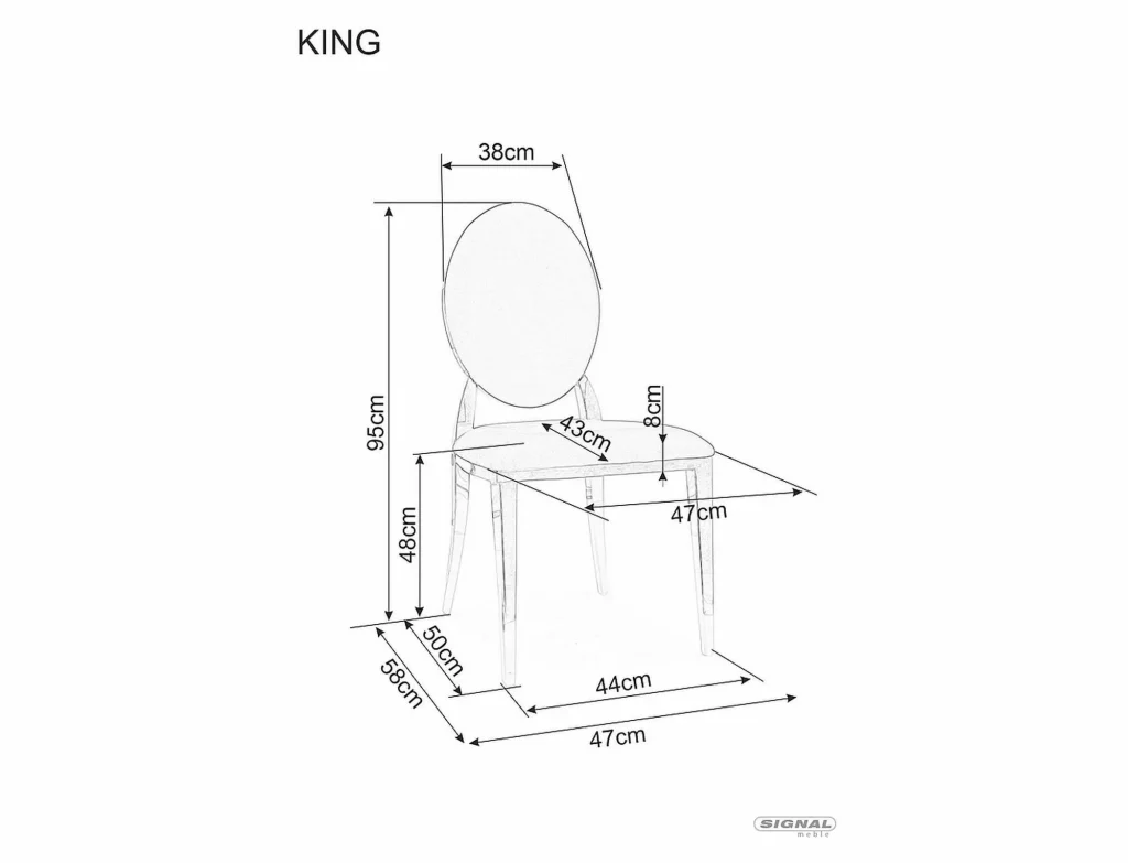 Krzesło King Velvet