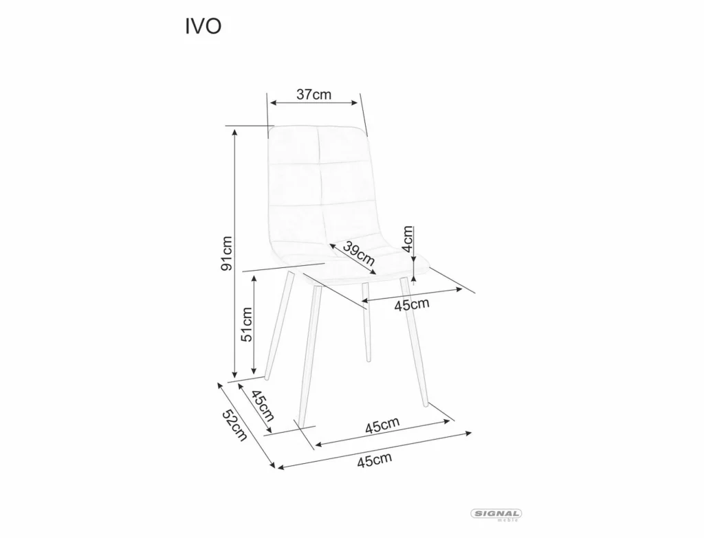Krzesło Ivo Velvet