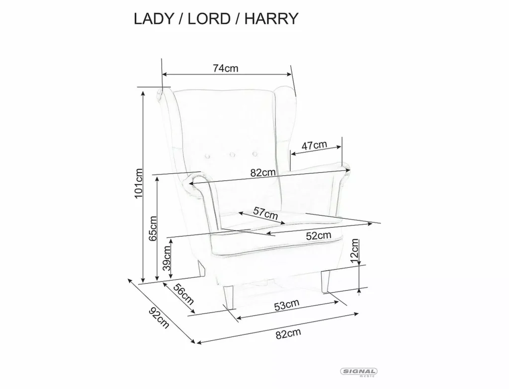 Fotel Harry Velvet