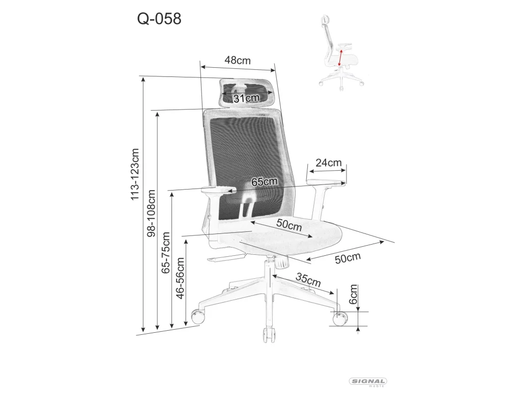 Fotel obrotowy Q-058