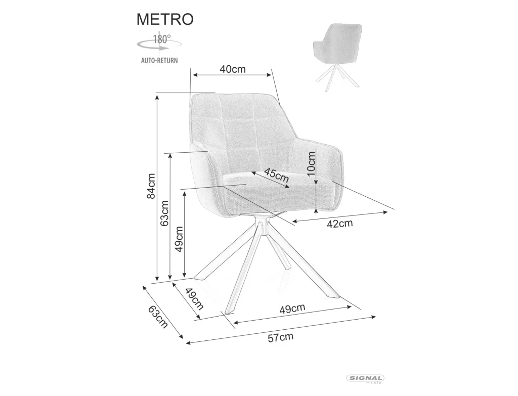 Krzesło Metro Bjorn — zdjęcie 10 z 12