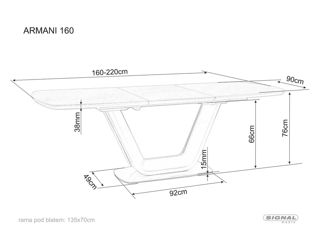 Stół Armani Ceramic