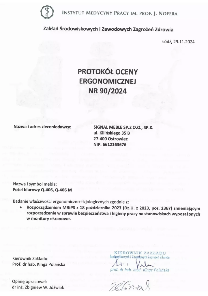 Fotel obrotowy Q-406